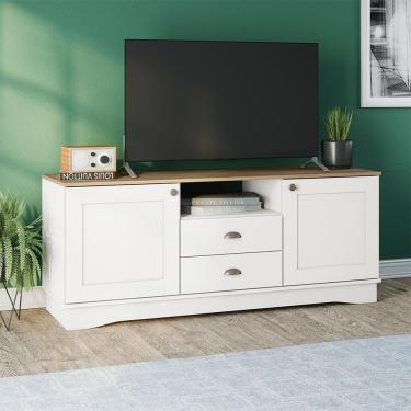 Imagem de Rack Kappesberg 2 Portas 2 Gavetas Branco Carb