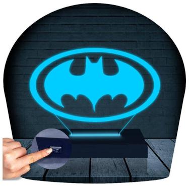 Imagem de Luminária Led 3D Abajur | Batman Heroi DC 1