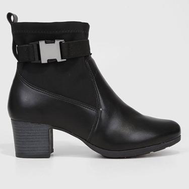Imagem de Bota Cano Curto Modare Salto Médio Fivela Engate Feminina-Feminino