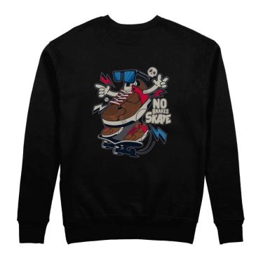 Imagem de Moletom Sem Bolso Gola Careca Flanelado Masculino 75% Algodao Leve Para Frio Intenso