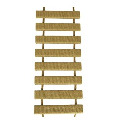 Imagem de Escada de escalada para gatos, estrutura de escalada, uso em ponte para gaiola de gato, corda de sisal, móveis para animais de estimação, arranhador, poste arranhador, brinquedos para gatinhos, torre
