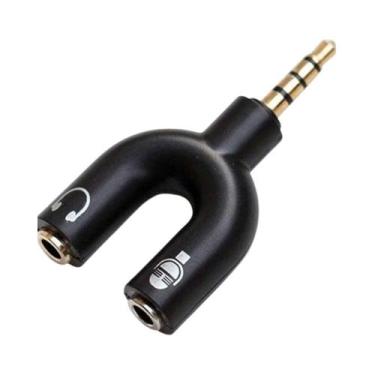 Imagem de Cabo U Adaptador P3 X P2 Fone Microfone Lapela No Celular - Comprei On