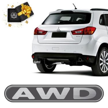 Imagem de Emblema Logo Awd Asx Outlander Tampa Traseira Mod. Original - SPORTINO