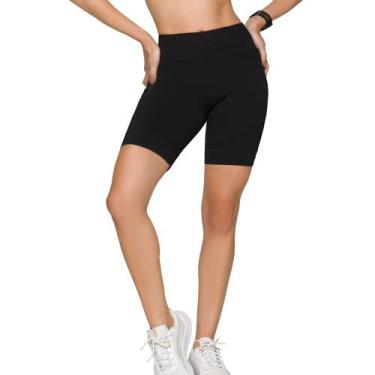 Imagem de Bermuda Selene Esportiva Fitness Academia Básica Feminino Sem Costura 