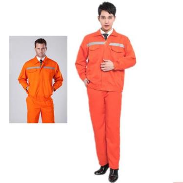 Imagem de Conjunto Uniforme EPI Profissional Faixa Refletiva Obra Construçao Civ
