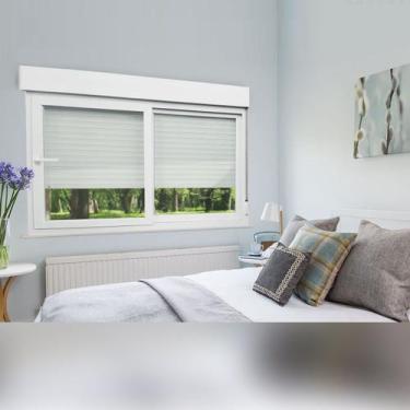 Imagem de Janela de PVC Integrada 140x200cm 2 Folhas com Vidro Liso e Cremona IT