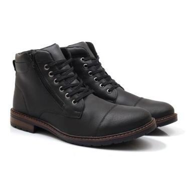 Imagem de Bota Coturno Adventure Masculino Casual Com Zíper Trilha - EMOT SHOES,