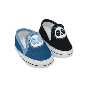 Imagem de Kit Com 2 Pares Sapatinho De Bebê Sapato De Bebê Direto Da Fabrica T51