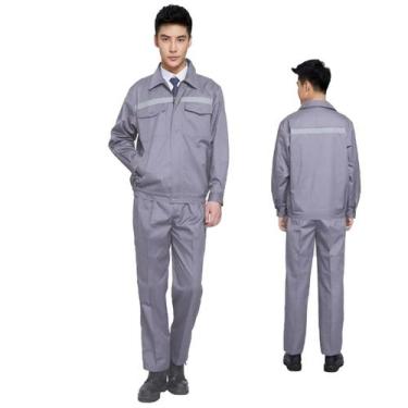 Imagem de Conjunto Uniforme EPI Profissional Faixa Refletiva Construçao Civil Se