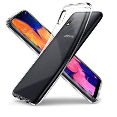 Imagem de Vultic Capa transparente para Samsung Galaxy A10, capa macia e fina à prova de choque TPU leve e transparente