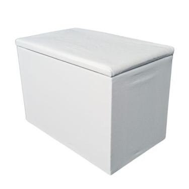 Imagem de Puff Bau Organizador Porta Objetos material sintético - lsnmix, Branco