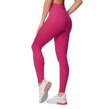 Imagem de Legging Sem Costura Fitness Academia Calça Selene, P, Rosa escuro