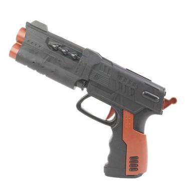 Imagem de Pistola Lança Dardos Brinquedo Infantil Arminha Militar - Ark Toys