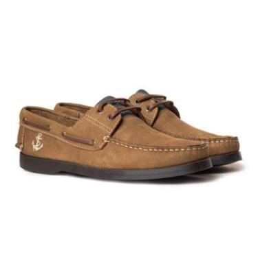 Imagem de Deckshoes Masculino Reef Nobuck Taupe/navy Samello-Masculino