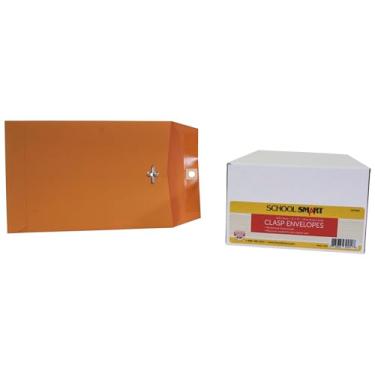 Imagem de School Smart Envelope Kraft com fecho, 15 x 22 cm, pacote com 100