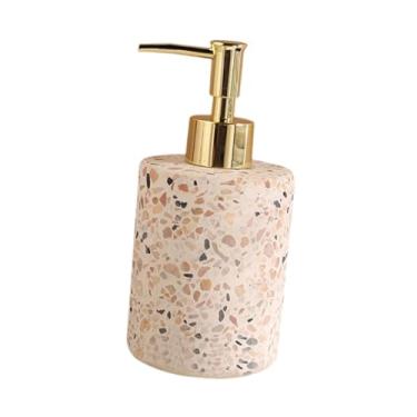 Imagem de Bothyi Dispensador de sabão, bomba de loção, garrafa recarregável, vazio, recipiente para lavar as mãos, dispensador de sabão com bomba para banheiro, Cabeça de Bomba de Ouro