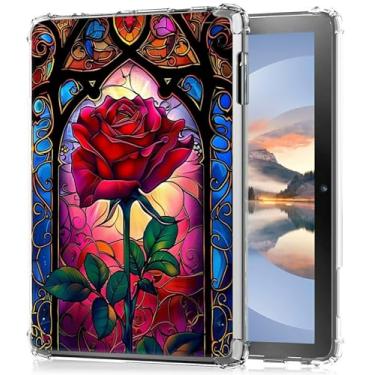 Imagem de HEAKIERG Capa transparente para eReader Kobo Elipsa 2E de 10,2 polegadas, capa protetora de silicone TPU transparente à prova de choque para Kobo Elipsa 2E 10,3 polegadas lançado em 2023, rosa vidro