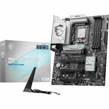 Imagem de MSI Placa-mãe B860 Gaming Plus WiFi, ATX - Suporta processadores Intel Core Ultra (Série 2), LGA 1851 - DDR5 Memory Boost 8800+ MT/s (OC), PCIe 5.0 x16 x16, M.2 Gen5, Intel Killer 5G LAN, Wi-Fi 7
