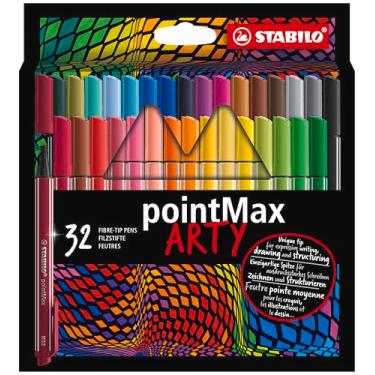 Imagem de STABILO Fineliner pointMax ARTY – Pacote com 32 – Cores sortidas