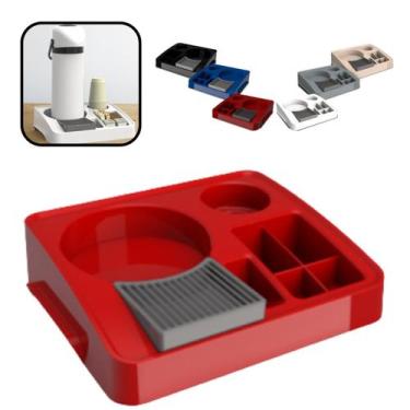 Imagem de Bandeja Organizadora Cantinho Café Porta Garrafa Café Chá Copo Sache E