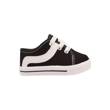 Imagem de Sapatinho Tênis Bebe B2A KIDS infantil Social Baby TSB60, Preto, 17.18
