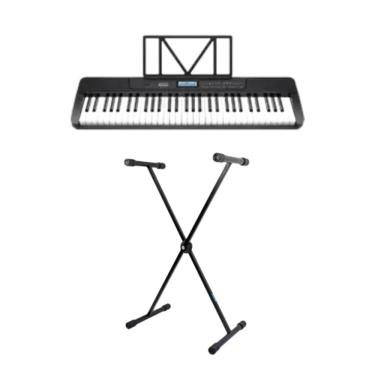 Imagem de Teclado Musical Waldman WTS-300 Preto - 61 Teclas + Suporte em X