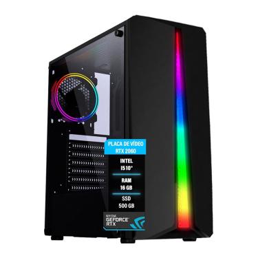 Imagem de Pc Gamer Intel i5 10400f rtx 2060 16GB ram ssd M2 500GB