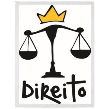 Imagem de Quadro Decorativo Formatura Direito 45X34Cm Com Vidro Branca - Quadros