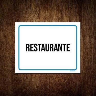 Imagem de Kit 10 Placas Ambiente Sinalização Setor Restaurante - Sinalizo.Com