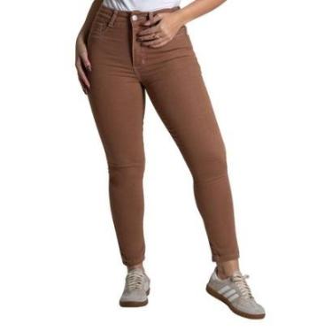 Imagem de Calça Sarja Sawary Push Up - 279909 - marrom 44-Feminino
