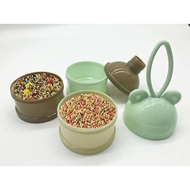 Imagem de Mochila de transporte de pássaro transparente, Bubble Bird com bandeja de aço inoxidável e poleiro de pé (alimentador)