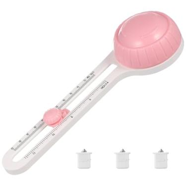 Imagem de SEWACC 1 conjunto de ferramentas de corte circular ajustável com peças de reposição, corte de papelão de precisão para scrapbooking e artesanato, cortador de papel versátil com armazenamento inferior