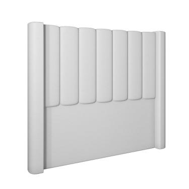 Imagem de Cabeceira para Cama Box King Rania Corino Branco 193 cm Madeira Eucalipto D'Rossi