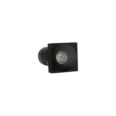 Imagem de Spot De Embutir Nordecor Auko Lai Mini Quadrado Led Alto Irc 90 1w Bivolt Preto 3000k Luz Amarela 6539