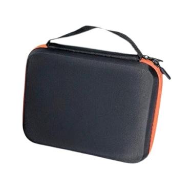Imagem de Esquirla Estojo profissional para armazenamento de ioiô com 6 furos e alça, compartimento interno para proteção de acessórios ioiô, bolsa para armazenamento de, Laranja
