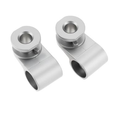 Imagem de Micro Traders 1 par de eixo giratório com dobradiça de metal para esquerda e direita, compatível com fones de ouvido Boses QuietComfort QC35 prata