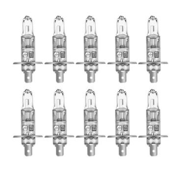 Imagem de 10X Lampada Automotiva Halogena H1 55W 8500K Hid Farol Alto - Velox Pa