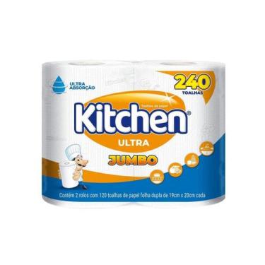 Imagem de Papel toalha kitchen ultra jumbo 240 folhas