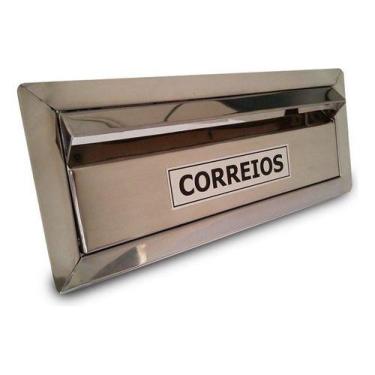 Imagem de Caixa Correio Inox Muro Com 24 Cm De Prof E Frente Escovada - CASINOX,