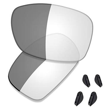 Imagem de SAUCER Lentes de reposição premium e protetores de nariz para óculos de sol Oakley Dispute OO9233 High Defense - Ativado fotocromático