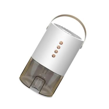 Imagem de IEUDNS Desumidificador elétrico compacto para residências, temporizador de 12 horas, silencioso, pequeno desumidificador, tanque de água de 1,3 L para, Branco