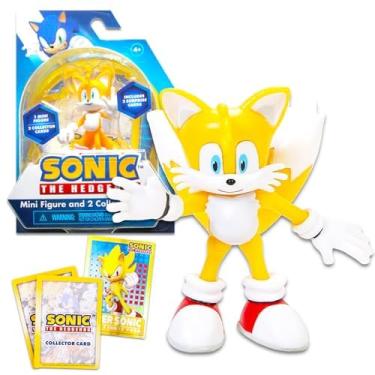 Imagem de Tails Action Figure Sonic The Hedgehog - Tails 3 in Mini Figure Plus Collector Cards | Sonic Figurines Action Figures