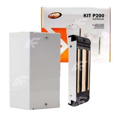 Imagem de Fechadura Magnética Eletroimã  PPA P200 para Portas e Portão - Branca,