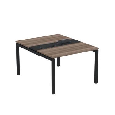 Imagem de Estação de Trabalho Mesa Plataforma Escritório Dupla para 2 Pessoas co