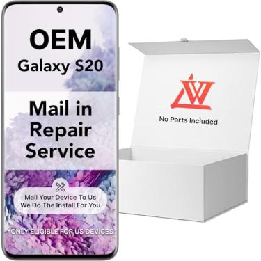 Imagem de LW Serviço de reparo por correio com substituição de tela original OEM para Samsung Galaxy S20 5G 6,2 polegadas Display digitalizador LCD Touch Assembly G980 G981A G981F G981P G981R4