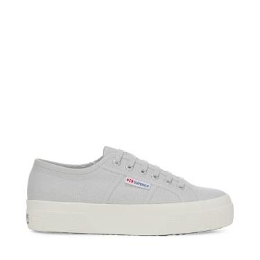 Imagem de Superga Tênis de plataforma unissex adulto 2740, Cinza prata/Favorio, 9.5 Womens / 8 Mens