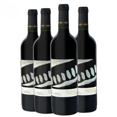 Imagem de Kit com 4 Vinhos Chilenos Tinto Seco Cabernet Sauvignon Cuentos del Fuego