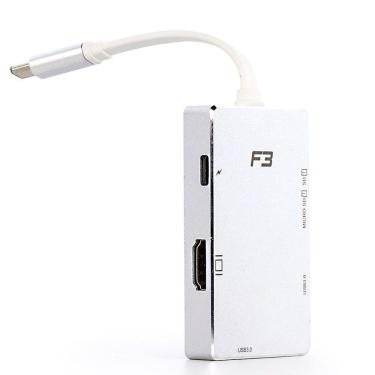 Imagem de Adaptador Usb Tipo-c Para Hdmi 4k - Usb-c Sd E 2 Usb 3.0
