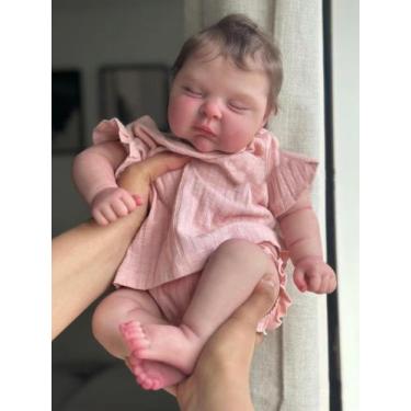Imagem de Boneca Reborn Baby Doll Zero Pam 50 cm de silicone de corpo inteiro pa