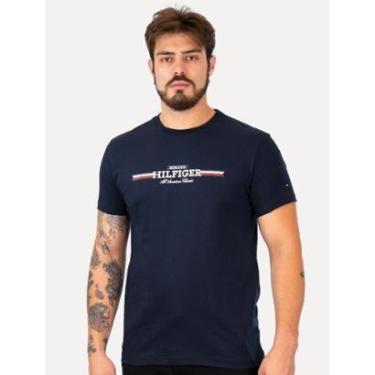 Imagem de Camiseta Tommy Hilfiger Masculina All American Classics Azul Marinho-Masculino